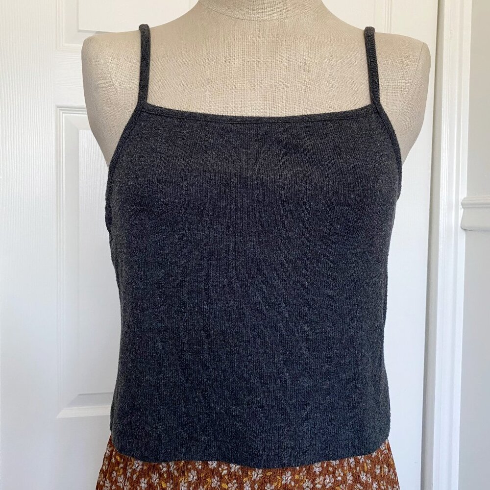 Madewell Gray Knit Cami Tank Top